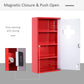 HOMCOM Wall Mount Medicine Cabinet Bathroom 4 Tier Shelves Steel Frame Glass Door Lockable 2 Keys | The Comfy Couch Canada