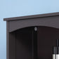 HOMCOM Tall Bathroom Linen Tower with Shelves & Drawer: 3-Level Shelves, Drawer & Modern Design in Brown Elegant Storage | The Comfy Couch Canada