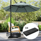 Outsunny 4PCS Patio Umbrella Base Weight Bag, Umbrella Stand Weights with Handles, 33 lbs with Sand Filling, Patio Umbrella Weights for Offset/Cantilever Umbrella Stand Base, Black | The Comfy Couch Canada