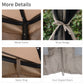 Outsunny Soft-top Gazebo 9.7x9.7ft Outdoor Pavilion 2 Tier Roof Canopy Mosquito Netting Brown | The Comfy Couch Canada