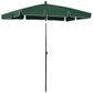 Outsunny 6.5x4ft Rectangle Patio Umbrella Aluminum Tilt Adjustable Sun Shade for Garden Outdoor Green | The Comfy Couch Canada