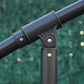 Outsunny 10ft Banana Hanging Rattan Set Sun Shade Patio Umbrella Cantilever Blue.