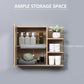 Kleankin Natural Wall Cabinet: 23.5" Bathroom Mirror Organizer with 5 Open Shelves for Tidy Storage | The Comfy Couch Canada