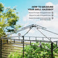 Outsunny BBQ Gazebo Canopy Replacement Roof, 5&