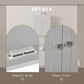 kleankin Bathroom Bliss: Modern Wall Cabinet with Adjustable Shelves, 2 Doors for Laundry Room Storage | The Comfy Couch Canada