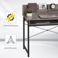 HOMCOM Grey Industrial Computer Desk with Drawer & Open Shelves - Stylish Writing Table with Hutch for Home Office.
