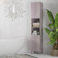 Kleankin Tall Bathroom Cabinet Freestanding Storage Organizer with Shelves, Wood Grain | The Comfy Couch Canada