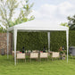Outsunny 10x10ft Party Tent Portable Gazebo, Folding Garden Canopy Event Shelter Outdoor Sunshade White | The Comfy Couch Canada