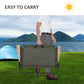 Outsunny Double Folding Loveseat Camping Chair Portable Outdoor 2 Person Wood Armrest Fishing Travel Green | The Comfy Couch Canada