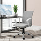 Vinsetto Mid Back Mesh Office Chair Ergonomic Swivel Computer Desk Task Chair with Wheels Armrest Tilt Function Light Grey | The Comfy Couch Canada