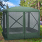 Outsunny Pop-Up Screen House Gazebo Instant Setup Camping Tent for 3-4 People 210D Material with Carry Bag Ground Stakes | The Comfy Couch Canada