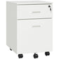 Vinsetto Rolling File Cabinet 2 Drawers Locking Study Home Office White | The Comfy Couch Canada