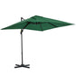 Outsunny Square Hanging Offset Patio Umbrella: 8&
