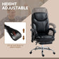 Vinsetto 6 Point Vibration Massage Ergonomic Office Chair PU Leather Heated Reclining Computer Desk Seat Footrest Lumbar Support Black | The Comfy Couch Canada