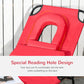 Outsunny Adjustable Sun Lounger with Reading Hole Folding Outdoor Recliner Seat for Beach Camping Red | The Comfy Couch Canada