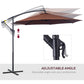 Outsunny Offset Patio Umbrella: Φ10&