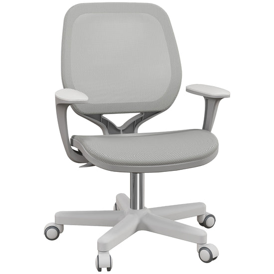 Vinsetto Office Chair, Small Computer Desk Chair with Mesh Back, Swivel Security Castors, Arm, Grey | The Comfy Couch Canada
