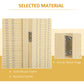 HOMCOM Woven Bamboo Room Divider: 4-Panel Folding Indoor Privacy Screens for Home Office, 71"x71"x0.6", Natural | The Comfy Couch Canada