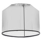 Outsunny 7.5ft Patio Umbrella Screen, Mosquito Net with Door, Easy Setup, for Outdoor Dining - Black | The Comfy Couch Canada