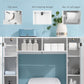 kleankin Space-Saving Over-Toilet Cabinet: White Bathroom Organizer with Adjustable Shelf for Compact Storage | The Comfy Couch Canada