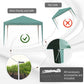 Outsunny 10x10ft Folding Pop Up Tent Outdoor Gazebo Canopy w/ Carrying Bag Blue.