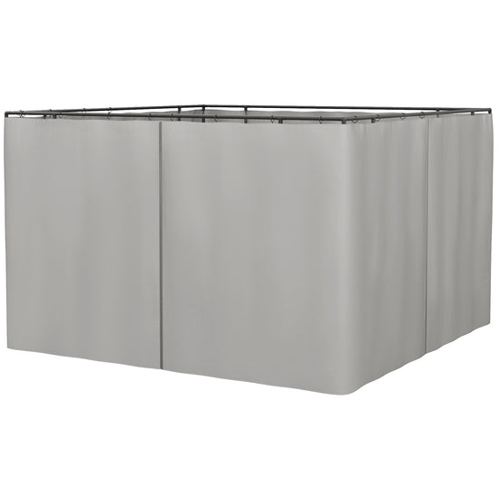 Outsunny Gazebo Curtain 10&