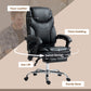 Vinsetto 6 Point Vibration Massage Ergonomic Office Chair PU Leather Heated Reclining Computer Desk Seat Footrest Lumbar Support Black | The Comfy Couch Canada