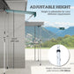 Outsunny Manual Retractable Canopy: 6.6&