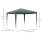Outsunny Verdant Retreat: 10x10ft Folding Party Tent, Portable Gazebo Outdoor Canopy Garden Sunshade, Green Oasis | The Comfy Couch Canada