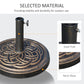 Outsunny 25lb Round Patio Umbrella Base: Bronze Heavy Duty Outdoor Deck Garden Stand | The Comfy Couch Canada