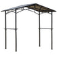 Outsunny 8x5ft Aluminum Hardtop BBQ Gazebo Outdoor Grill Canopy Side Shelves Patio Backyard Shelter Sunshade Roof | The Comfy Couch Canada