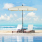 Outsunny Patio Umbrella: 7x4ft Rectangular Aluminum Tilt UV Protection Beige | The Comfy Couch Canada