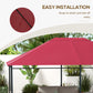 Outsunny Gazebo Replacement Canopy Top Cover 10&