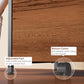 Vinsetto Rustic File Console: Vertical 2-Drawer Cabinet with Hanging Rails & Printer Stand for Office Document Organization, Brown Wood.