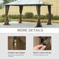 Outsunny Gazebo Curtain 10&