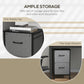 Vinsetto Fabric File Vault: Vertical 2-Drawer Cabinet with Hanging Rails for Stylish Office Document Storage, Dark Grey | The Comfy Couch Canada