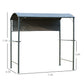 Outsunny BBQ Gazebo 7&