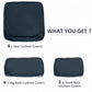 Outsunny Outdoor 14pc Patio Rattan Sofa Set Cushion Polyester Cover Replacement Set - No Cushion Included Blue | The Comfy Couch Canada