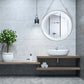 kleankin Illuminating Elegance: LED Round Bathroom Mirror, Anti-fog Wall Mounted Vanity with Dimmable Rose Gold Finish | The Comfy Couch Canada