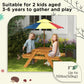 Outsunny Toddler Water Table Kids Sand & Water Table with Removable Foldable Umbrella for Patio Lawn Garden, Aged 3-6 Years Old | The Comfy Couch Canada