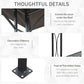 Outsunny BBQ Gazebo Tent 8x5ft Outdoor Grill Canopy Garden Sun Shade with Shelf | The Comfy Couch Canada