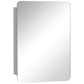 Kleankin Stainless Steel Mirror Cabinet: Sleek Wall-Mounted Bathroom Storage with Sliding Door & 3-Tier Shelf | The Comfy Couch Canada