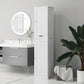 HOMCOM Freestanding Tall Bathroom Storage Cabinet with Drawer 2 Doors Space Saving Furniture White | The Comfy Couch Canada