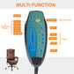 Vinsetto Vibration Massage Office Chair: 6-point Micro Fiber Recliner, Retractable Footrest, Brown.