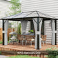 Outsunny Gazebo Replacement Sidewalls 4-Panel Privacy Wall for 10&