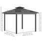 Outsunny Gazebo Canopy 12&