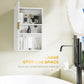 kleankin Bathroom Medicine Cabinet, Modern Wall Cabinet with Adjustable Shelves and Single Door for Laundry Room | The Comfy Couch Canada