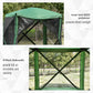 Outsunny Pop-Up Screen House Gazebo Instant Setup Camping Tent for 3-4 People 210D Material with Carry Bag Ground Stakes | The Comfy Couch Canada
