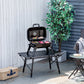 Outsunny 23" Portable Tabletop Steel Charcoal Grill Outdoor BBQ Camping Picnic Cooker Barbecue Smoker w.Air Vent Black | The Comfy Couch Canada