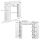 kleankin Space-Saving Over-Toilet Cabinet: White Bathroom Organizer with Adjustable Shelf for Compact Storage | The Comfy Couch Canada